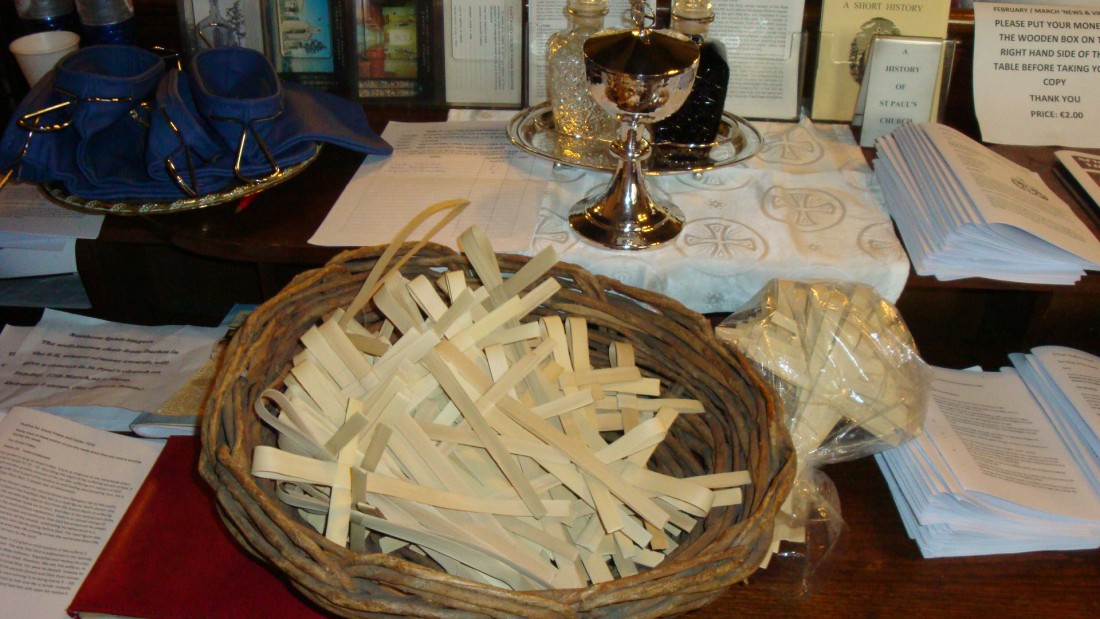 Preparations for the Palm Sunday Service